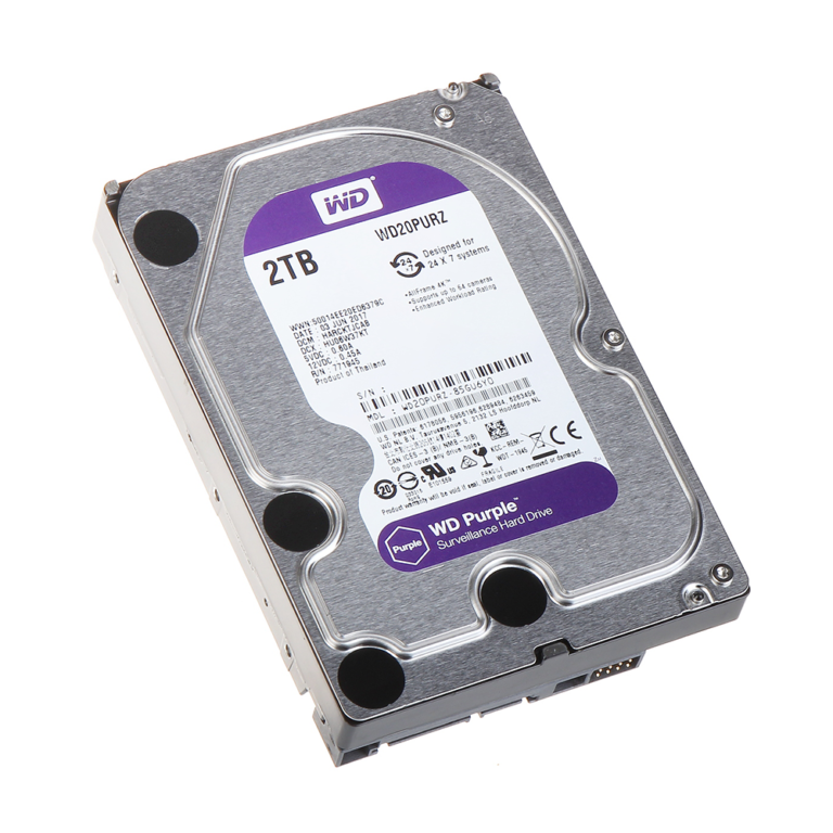 هارددیسک اینترنال وسترن دیجیتال مدل Purple WD20PURZ ظرفیت 2 ترابایت