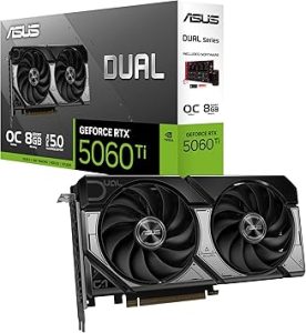 کارت گرافیک ASUS Dual GeForce RTX 5060 Ti OC 8GB GDDR7